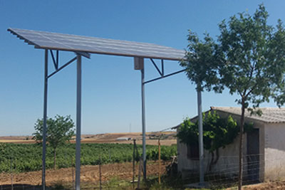 Placas solares para riego